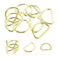 Kervan Anahtarlık Montaj Halkası D Çanta Bağlantı Halkası 14x10 MM (1000 Adet)  Gold