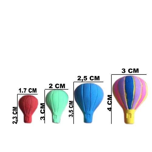 Dört Boy Uçan Balon Silikon Kalıp 4 lü