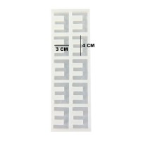 Kervan Epoksi Çoklu Silikon Kalıp E Harfi Anahtarlık Reçine Seri Döküm Kalıbı 4 CM 10 Lu