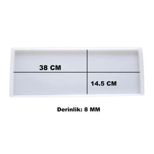 Epoksi Silikon Kalıp Tepsi Kalıbı YERLİ Dikdörtgen 14.5X38 CM Epoksi Silikon Kalıp Tepsi Kalıbı YERLİ Dikdörtgen 14.5X38 CM