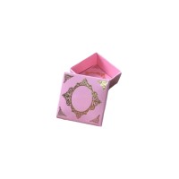Kervan Komple Karton Kutu Saray Desen Gold Yaldız 4X4X2 CM (50 Adet)  Pembe