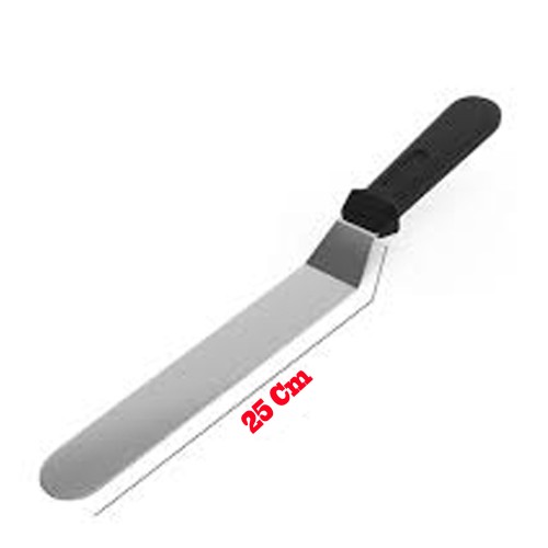 Eğik Pasta Sıvama Spatulası Oval Uçlu B073  25  CM