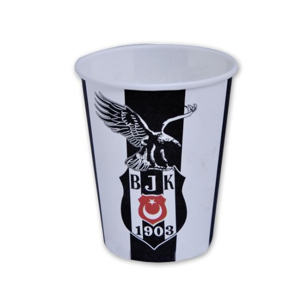 Kervan Beşiktaş Temalı Karton Bardak (8 Adet) Kervan Beşiktaş Temalı Karton Bardak (8 Adet)