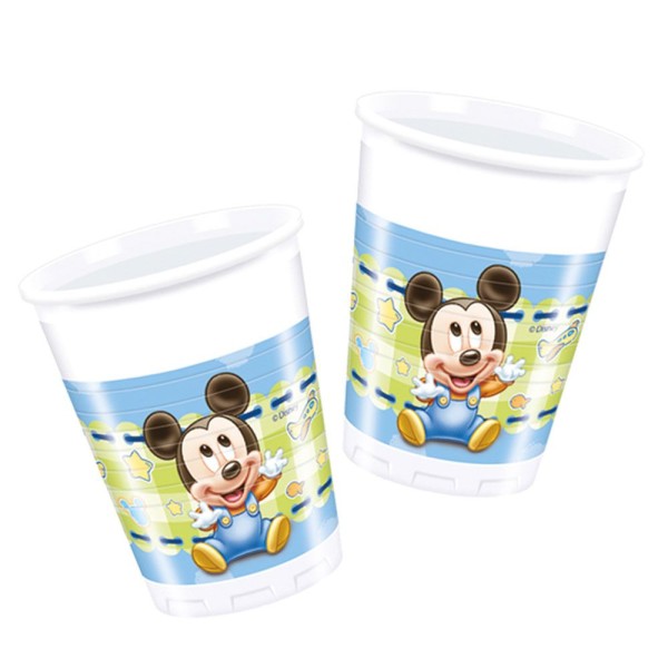 Kervan Mıckey Mause Disney Baby Temalı Bardak  (8 Adet)