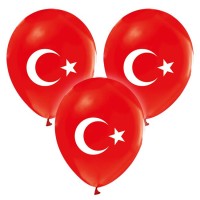 Kervan Balon 12 İnç Baskılı Ayyıldız Bayrak (20 Adet) Kervan Balon 12 İnç Baskılı Ayyıldız Bayrak (20 Adet)
