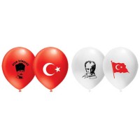 Kervan Balon 12 İnç Baskılı Ayyıldız Bayrak (20 Adet) Kervan Balon 12 İnç Baskılı Ayyıldız Bayrak (20 Adet)