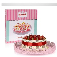 Kervan Metal Cupcake Standı Pembe Kek Standı