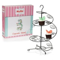 Kervan Metal Cupcake Standı Siyah / 15'Li Kek Standı
