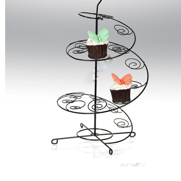 Kervan Metal Cupcake Standı Siyah / 15'Li Kek Standı