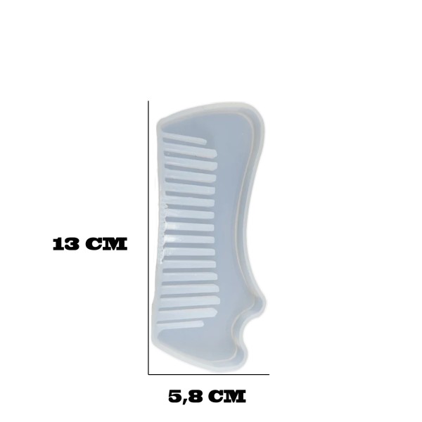 Kervan Epoksi Silikon Kalıp Dalgalı Tarak Kalıbı 13 CM 133