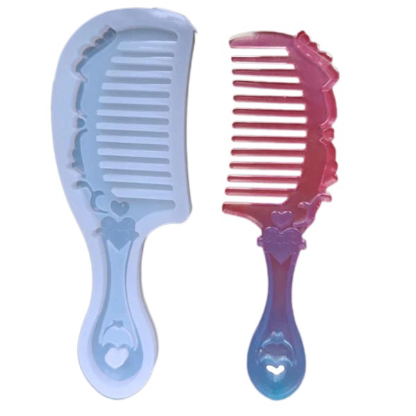 Kervan Epoksi Silikon Kalıp Dalgalı Tarak Kalıbı 17 CM-46