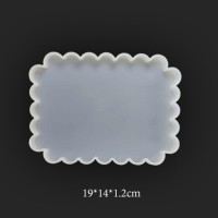 Kervan Epoksi Silikon  Kalıp Fırfırlı  Tepsi Kalıbı 14 X 19 CM