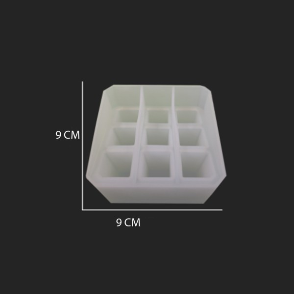Kervan Epoksi Silikon Kalıp Makyaj Ve Kalemlik Kutusu 9X9 CM Kervan Epoksi Silikon Kalıp Makyaj Ve Kalemlik Kutusu 9X9 CM