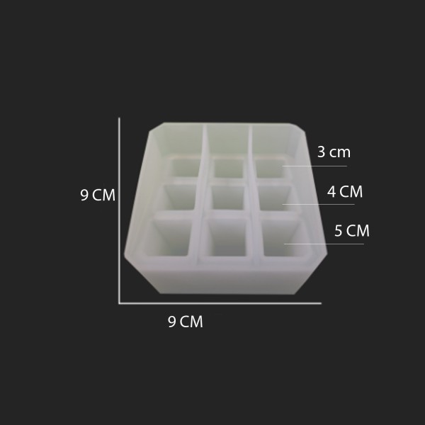 Kervan Epoksi Silikon Kalıp Makyaj Ve Kalemlik Kutusu 9X9 CM Kervan Epoksi Silikon Kalıp Makyaj Ve Kalemlik Kutusu 9X9 CM