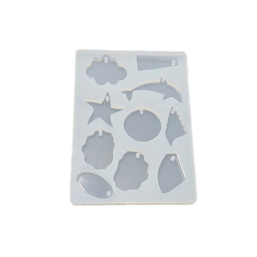 Epoksi Silikon Kalıp Onlu Kalıp Balık Ve Yıldızlı 15X10.5 CM E294