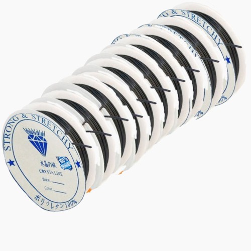 Esnek Misina İp Lastik 8 MM (50 Metre)  Siyah