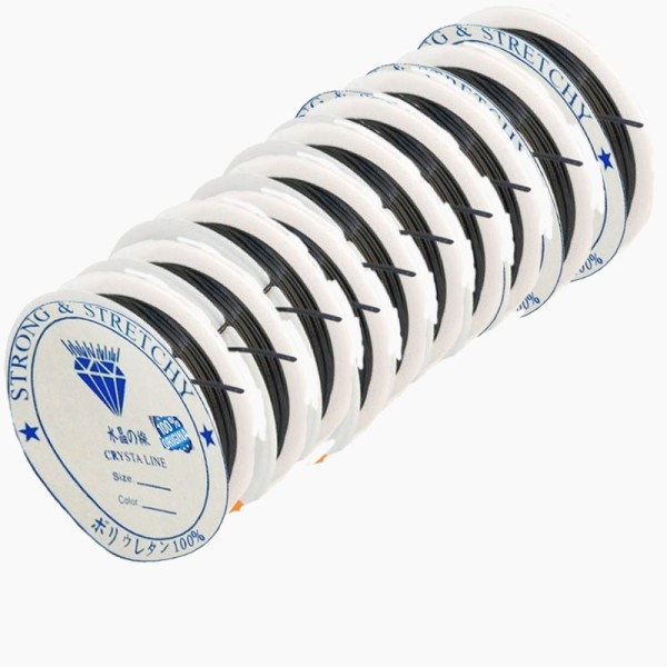 Kervan Esnek Misina İp Lastik 8 MM (50 Metre)  Siyah
