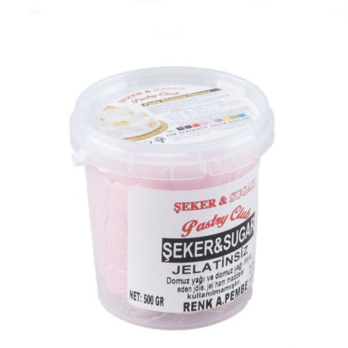 Şeker Sugar Şeker Hamuru Pasta Süsleme Hamuru 500 Gr Açık pembe