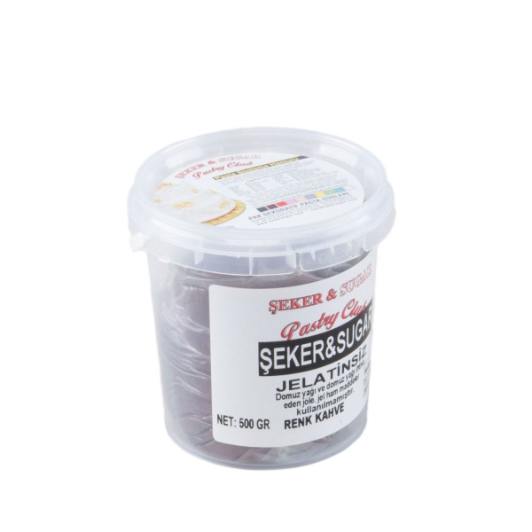 Kervan Şeker Sugar Şeker Hamuru Pasta Süsleme Hamuru 500 Gr   KahveRengi