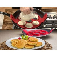 Kervan Silikon Pancake Kalıbı Ve Pankek Pişirme Kalıbı Krep Kalıbı 7 li