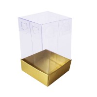 Kervan Asetat Kutu Altı Karton 5X5X8 CM (50 Adet)  Gold