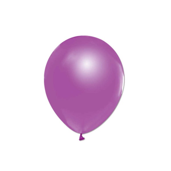 Kervan Metalik  Balon 12 İnç Baskısız (100 Adet)  Mor