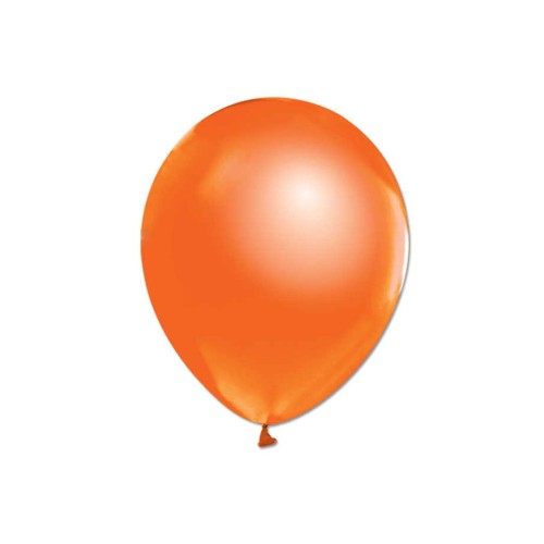 Metalik  Balon 12 İnç Baskısız (100 Adet)  Turuncu