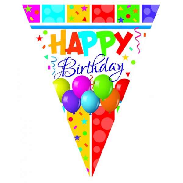 Kervan Bayrak Set Falama Happy Birthday Multıcolour 11 Li Kervan Bayrak Set Falama Happy Birthday Multıcolour 11 Li