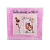 Kervan Bebeğimin  Anıları Bebek Gülen (Bebek Anı Defteri)  Pembe