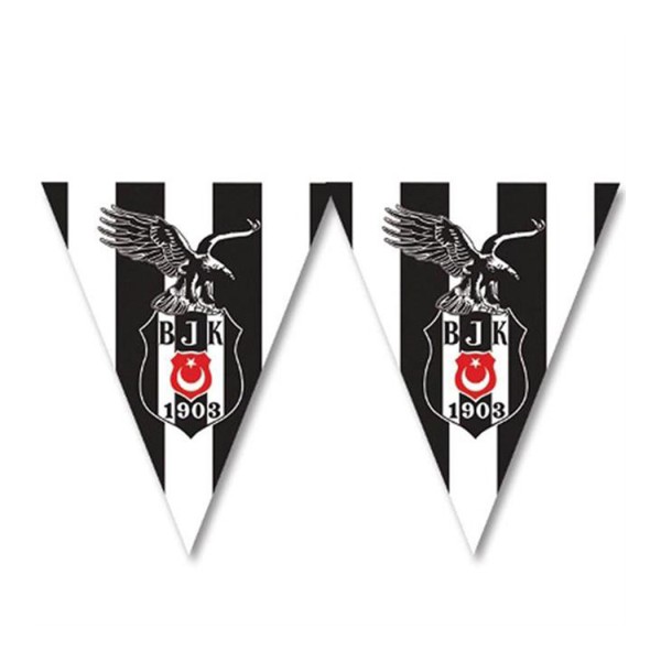 Kervan Beşiktaş Temalı Üçgen Flama Bayrak Set Kervan Beşiktaş Temalı Üçgen Flama Bayrak Set