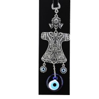 Kervan Cam Nazar Boncuklu Metal Duvar Süsü Kaftan Figürü Kapı Süsü