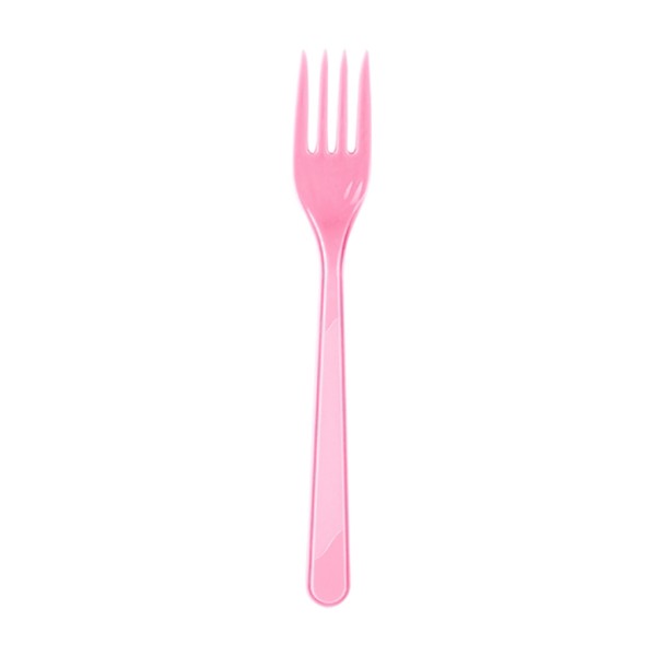 Kervan Plastik Çatal (25 Adet)  Pembe