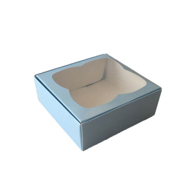 Kervan Çerçeveli Karton Kutu 9X9X3 CM (50 Adet) Mavi Kervan Çerçeveli Karton Kutu 9X9X3 CM (50 Adet) Mavi