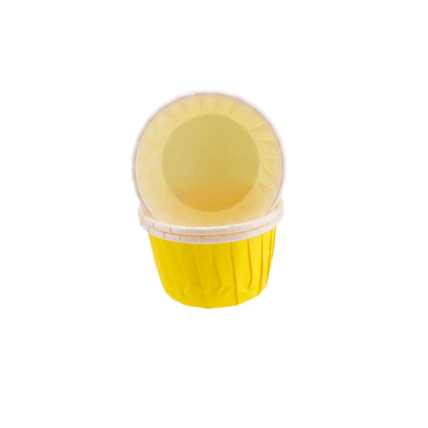 Kervan Cupcake Kalıbı Minik Boy Düz Renk  38*30 MM (50 Adet)  Sarı