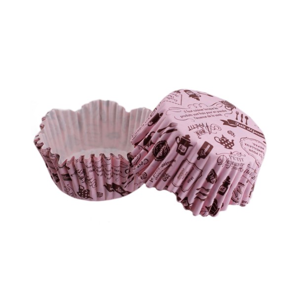 Kervan Cupcake Kalıbı Pet Kapsül Mutfak Desenli Dalgalı Kek Kalıbı 65X38 MM (100 Adet)
