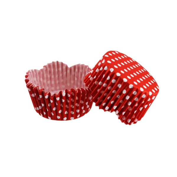 Kervan Cupcake Kalıbı Pet Kapsül Dalgalı Kek Kalıbı 65X38 MM (100 Adet) Puantiyeli Kırmızı Kervan Cupcake Kalıbı Pet Kapsül Dalgalı Kek Kalıbı 65X38 MM (100 Adet) Puantiyeli Kırmızı