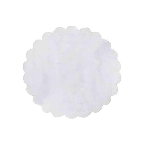 Kervan Düz Organze Hazır Kesilmiş Tül 22 Cm (100 Adet)  Beyaz