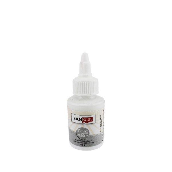 Kervan Su Bazlı Likit Sıvı Gıda Boyası 60 GR Beyaz Kervan Su Bazlı Likit Sıvı Gıda Boyası 60 GR Beyaz