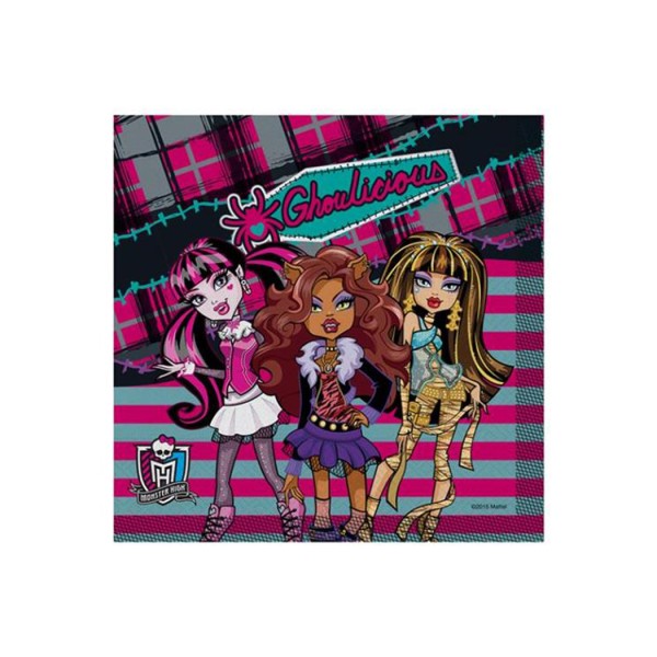 Kervan Monster High Klasik Temalı Kağıt Peçete33X33 Cm (16 Adet)