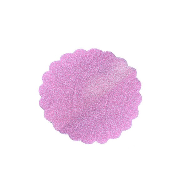 Kervan Karlı Organze Hazır Kesilmiş Tül 24 Cm (100 Adet)  Pembe