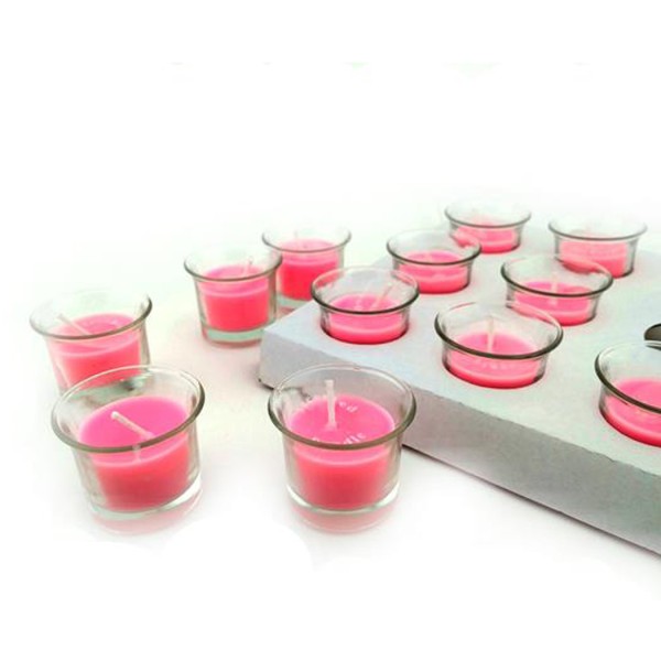 Kervan Cam Kavanoz Mum (12 Adet) Pembe Kervan Cam Kavanoz Mum (12 Adet) Pembe