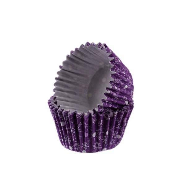 Kervan Kek Kalıbı Pet Kapsül 52X45 Mm Kağıt Cupcake Kağıdı (100 Adet) Kar Desenli Mor Kervan Kek Kalıbı Pet Kapsül 52X45 Mm Kağıt Cupcake Kağıdı (100 Adet) Kar Desenli Mor