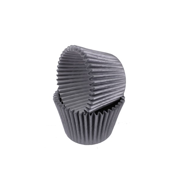 Kervan Kek Kalıbı Pet Kapsül 52X45 MM Kağıt Cupcake Kalıbı (100 Adet) Gri Kervan Kek Kalıbı Pet Kapsül 52X45 MM Kağıt Cupcake Kalıbı (100 Adet) Gri