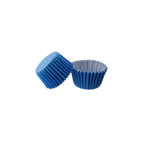 Kervan Kek Kalıbı Pet Kapsül 52X45 MM Kağıt Cupcake Kalıbı (100 Adet)  Mavi