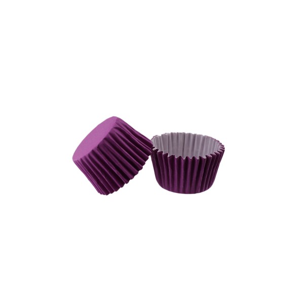 Kervan Kek Kalıbı Pet Kapsül 52X45 MM Kağıt Cupcake Kalıbı (100 Adet)  Lila