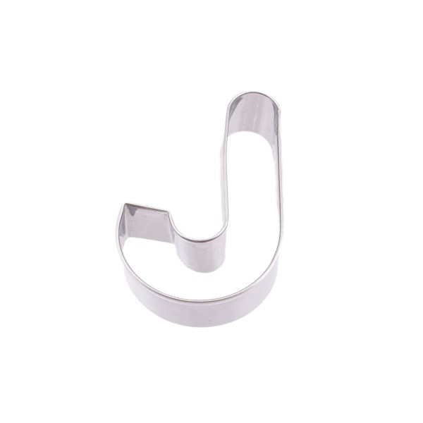 Kervan Kek Kurabiye Ve Pasta Kalıbı Metal J Harfİ Büyük Boy Alfabe 8.5 CM