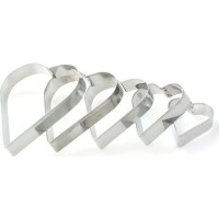 Kervan Kek Kurabiye Ve Pasta Kalıbı Metal Kalp Modeli 5 Li Set Kervan Kek Kurabiye Ve Pasta Kalıbı Metal Kalp Modeli 5 Li Set