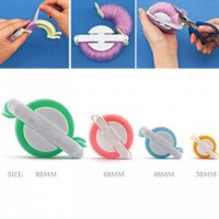 Kervan Knitting Loom Pon Pon Yapma Makinası 4'lü Set