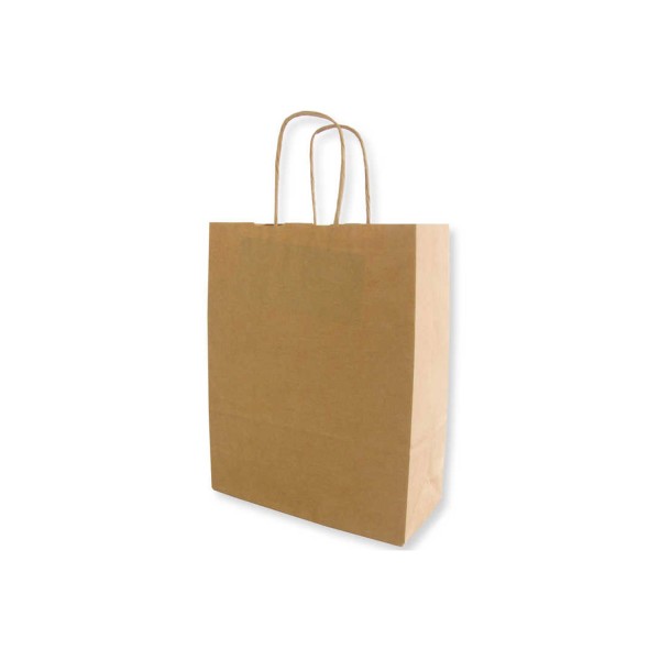 Kervan Kraft Hediye Çantası Düz Renk Büyük Boy 25X31 CM (25 Adet)  Kraft