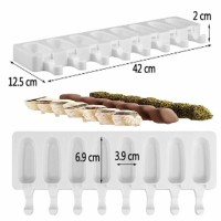 Kervan Magnum Şekilli Silikon Dondurma Tatlı Meybuz Kalıbı 8'li
